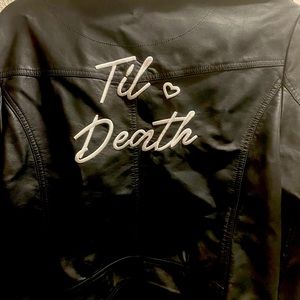 Til Death Faux Leather Moro Jacket